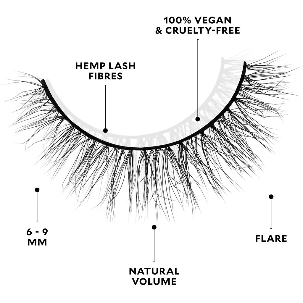 Velour Plant Fibre Lashes - Second Nature (Lash Scan with Measurements)