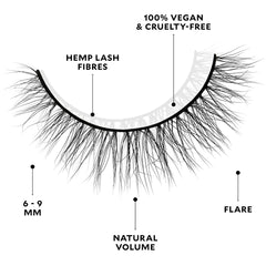 Velour Plant Fibre Lashes - Second Nature (Lash Scan with Measurements)
