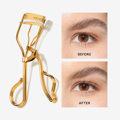 Velour Too Extra Lash Curler (Before and After)