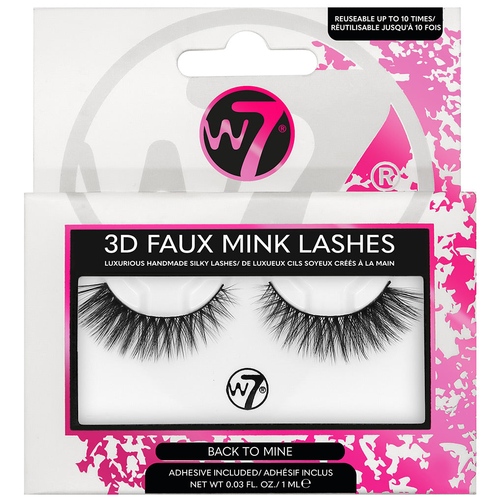 W7 3D Faux Mink False Lashes - Back To Mine