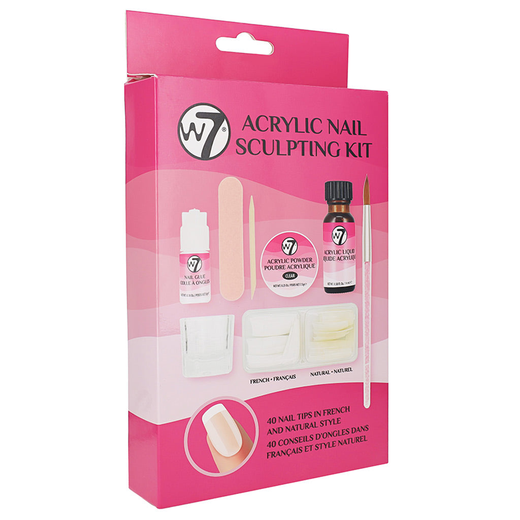 W7 Acrylic Nail Sculpting Kit False Eyelashes