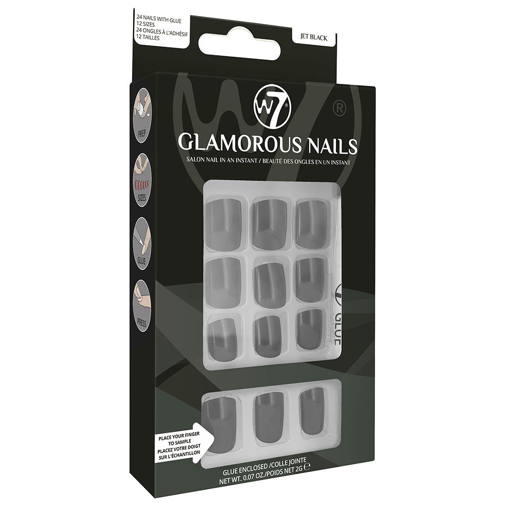  W7 Glamorous Nails - Jet Black