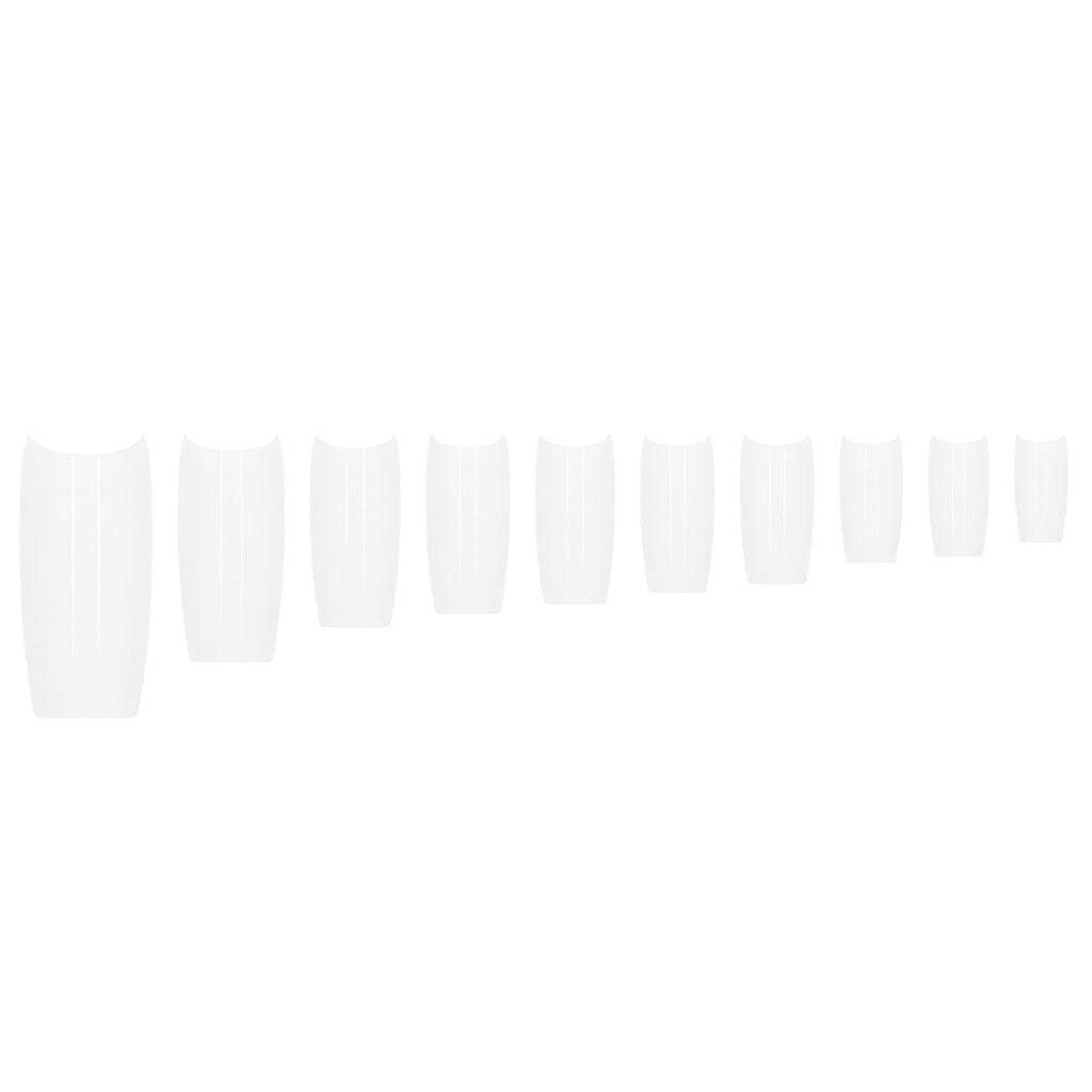 W7 Nail Tips - Classic French (Contains 200 Nail Tips) - Loose